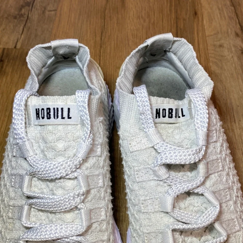 NOBULL Knit Runner Sand White Gum Athletic Training Shoes Womens 7 Mens 5.5 - Picture 4 of 8